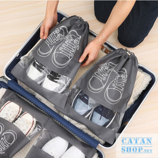 Túi Đựng Giày Dây Rút Hoạ Tiết, Túi Đựng Giày Chống Bẩn, Tránh Ẩm Mốc, Túi Đựng Giày Du Lịch Bảo Quản Giày Tiện Lợi