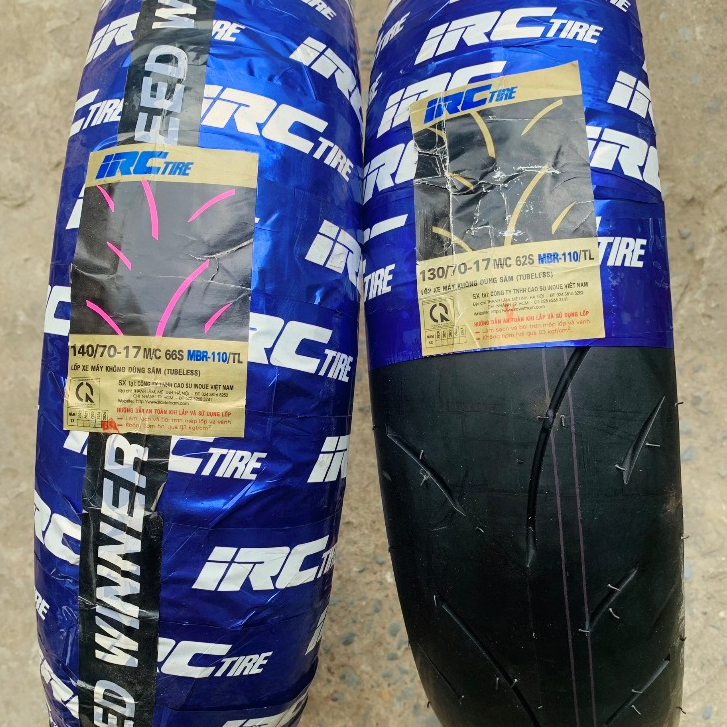 (IRC MBR) Vỏ IRC MBR-110 size 130/70-17M/C 62S và 140/70-17M/C 66S giá ...