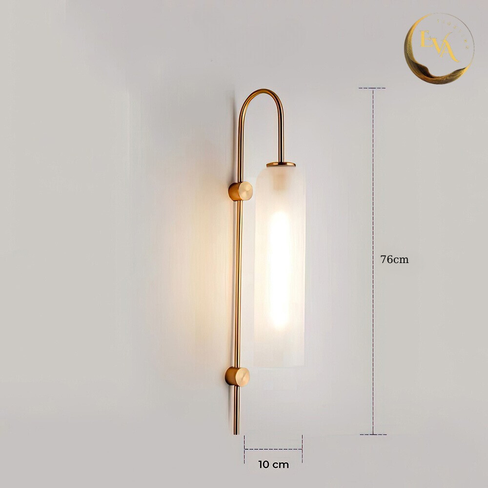 Đèn tường ống dài EVA BD008 D100mm, đèn gắn 2 bên đầu giường, phòng khách bảo hành 12 tháng