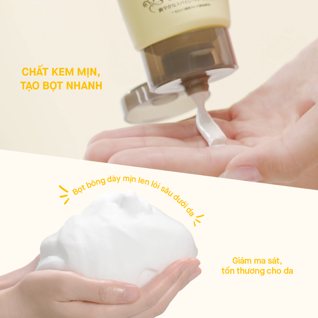 Ảnh [ Date 10/2026] Sữa Rửa Mặt Rosette Làm Sáng Da Face Wash Pasta Ghassoul Bright 120G 4