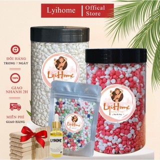 [Tặng 100g+serum] 500g sáp wax lông tại nhà, sáp wax nóng sữa dừa lyihome, sáp thơm dẻo dễ thao tác, bám lông tốt