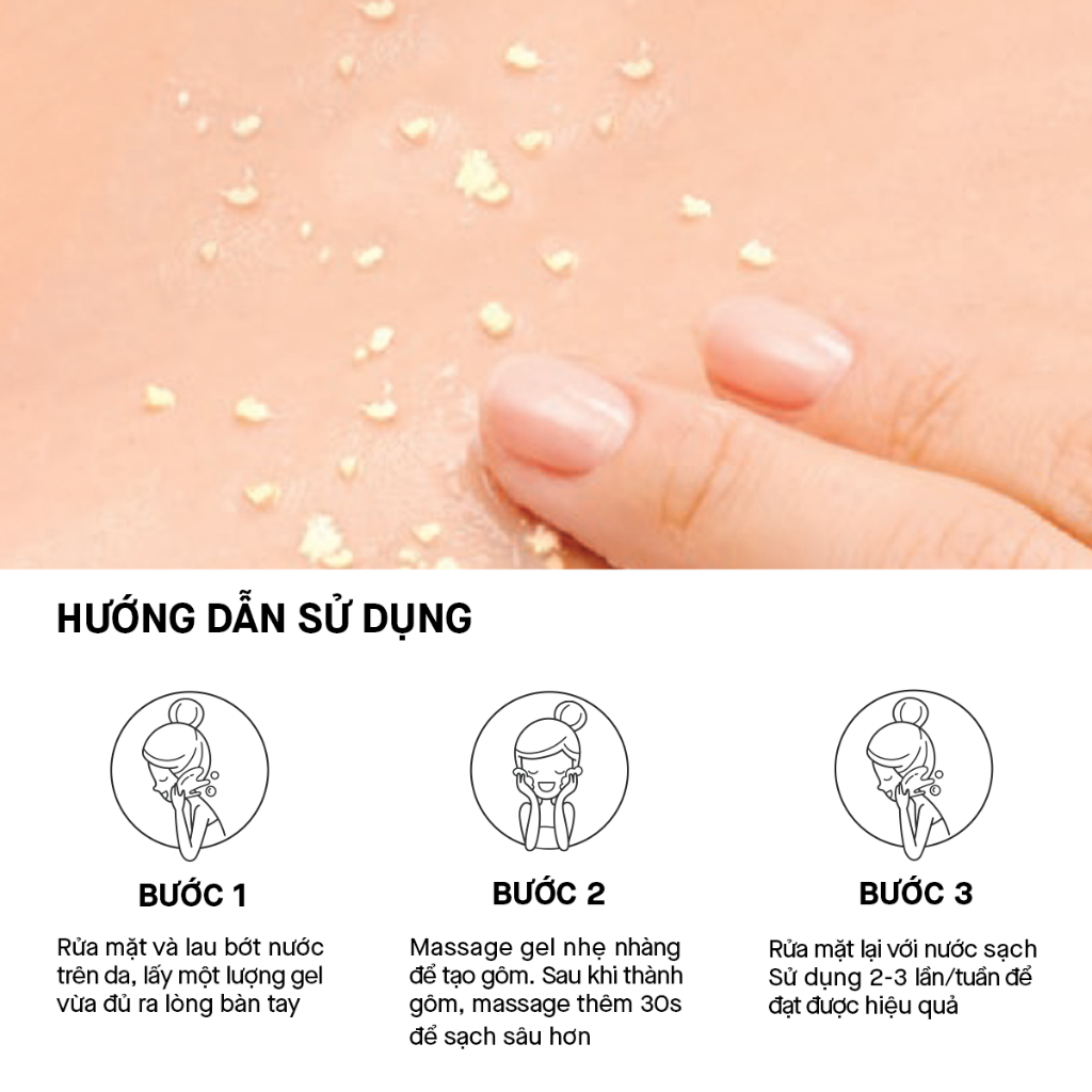 Ảnh Tẩy Tế Bào Chết Rosette Dưỡng Sáng Da Gommage Bright Peel 180G 1