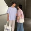 Áo sơ mi ngắn tay kẻ sọc nam nữ DWIN chất vải oxford cộc basic unisex đứng form không nhăn cao cấp SM04A
