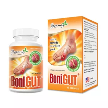 (hộp 60 viên) BoniGut giảm nồng độ acid uric trong máu, hỗ trợ giảm bệnh gout