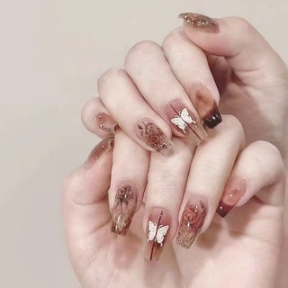 Set 24 Móng Tay Giả, Nail Box Nhiều Kiểu Xinh Xắn Có Keo Dán Móng Tiện Dụng