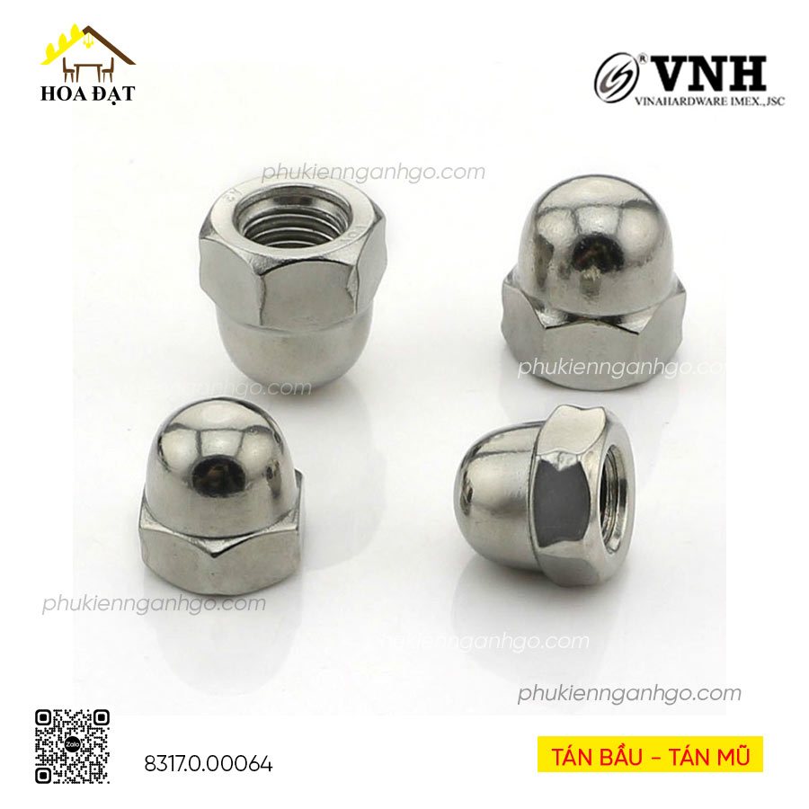 100 con Tán bầu - Tán mũ mạ kẽm, tán bàu inox 304 màu trắng M6, M8, giá ...