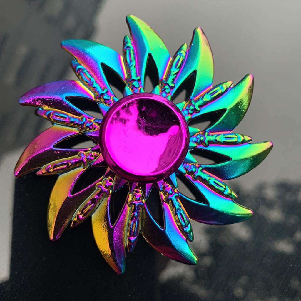 Con Quay Đồ Chơi Fidget Spinner NhiềU MàU, BằNg HợP Kim Kẽ