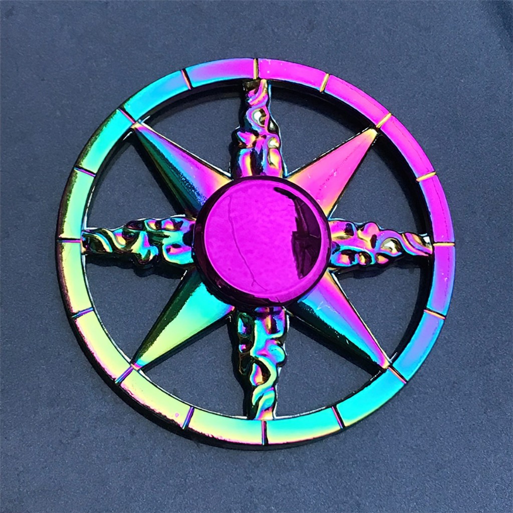 Con Quay Đồ Chơi Fidget Spinner NhiềU MàU, BằNg HợP Kim Kẽ