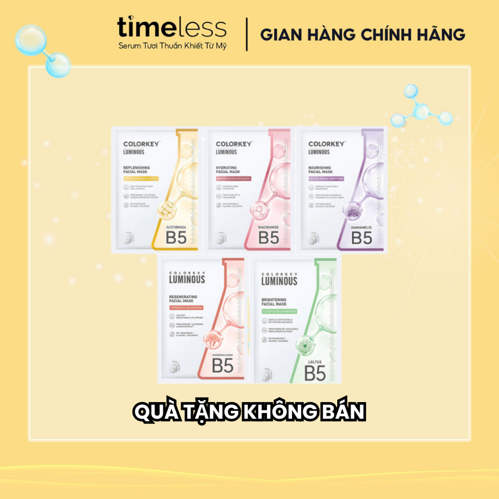 [QUÀ TẶNG KHÔNG BÁN] COLORKEY LUMINIOUS HYDRATING MASK 25ML 1 Miếng ...
