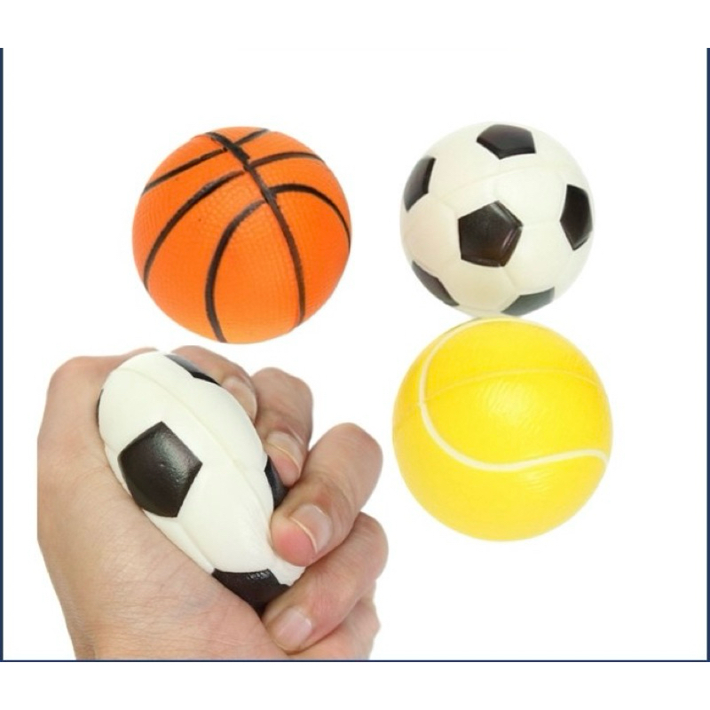 Bóng nẩy xốp mềm đàn hồi, tập cơ tay, giảm stress, đồ chơi- Bóng xốp Mềm Đàn Hồi Tập Thể Dục