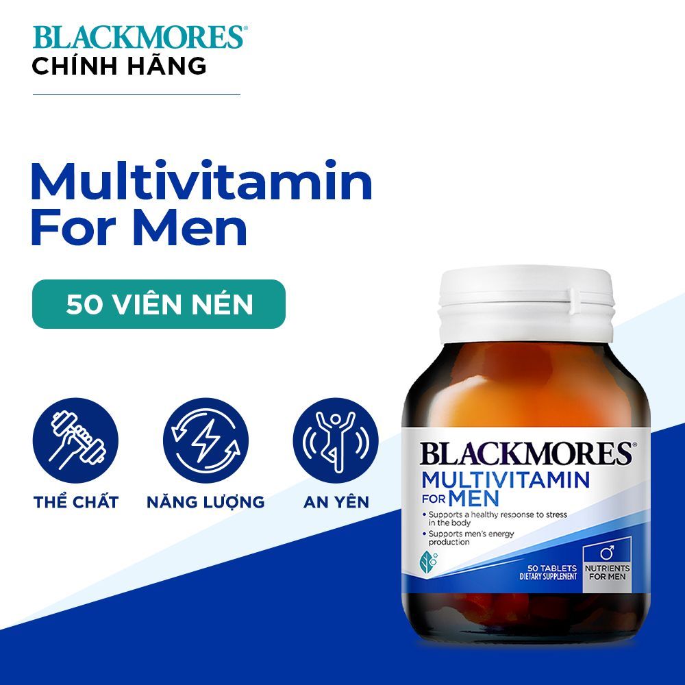 Viên uống Blackmores hỗ trợ sức khỏe cho nam giới chai 50 viên