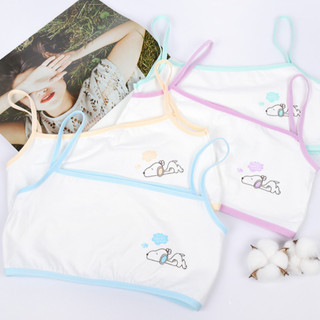 Áo Lót Cho Bé Gái 2 Dây Cotton Hoạt Hình, Áo Bra Học Sinh Mềm Thoáng Mặc Thoải Mái King Shop A-154