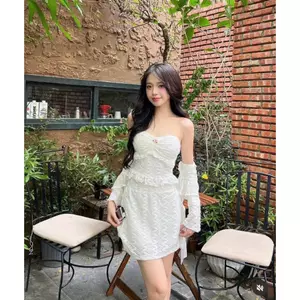 Set 3sp áo cúp ngực + car + cv - Ren lá hoạ tiết 🔥𝐇𝐨𝐚̉ 𝐓𝐨̂́𝐜🔥 𝐌𝐄𝐎𝐈𝐍𝐃𝐀𝐇𝐎𝐔𝐒𝐄