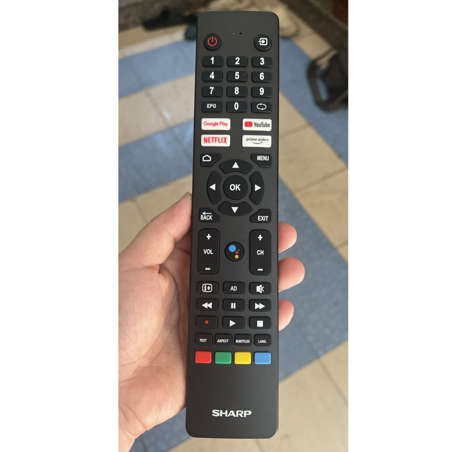 Remote Điều Khiển Tivi Sharp Giọng Nói Có 4 Nút Smats(Loại Thẳng) ĐIỀU ...