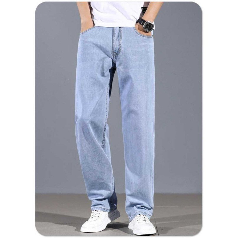 Quần Jeans dài Quảng Châu cao cấp, quần Jeans nam trơn màu phom dáng Regular Fit phong cách lịch lãm đến 90kg