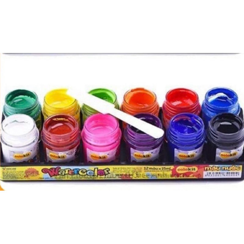 MÀU NƯỚC COLORKIT  WACO-03, WACO-05 TL 8 / 12 MÀU - VPP QUỐC HUY