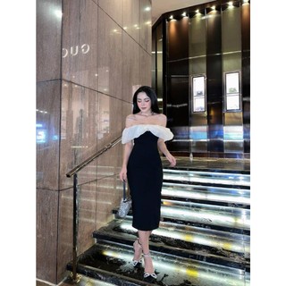 Thanh lý đầm tiệc trễ vai dáng dài