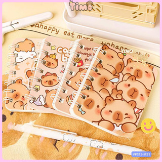 Sổ Capybara A7 Lò Xo Ghi Chép Nhỏ Mini Đồ Dùng Học Tập Cute Timo VPS15