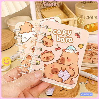 Sổ Capybara A7 Lò Xo Ghi Chép Nhỏ Mini Đồ Dùng Học Tập Cute Timo VPS15