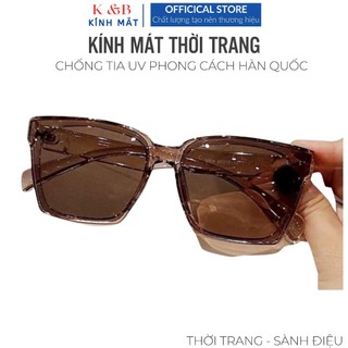 GIẢM SHOCK 50% - Kính Mát Nam Nữ chữ V Dáng Vuông Thời Trang chống tia UV400 Form Hàn Quốc - T47