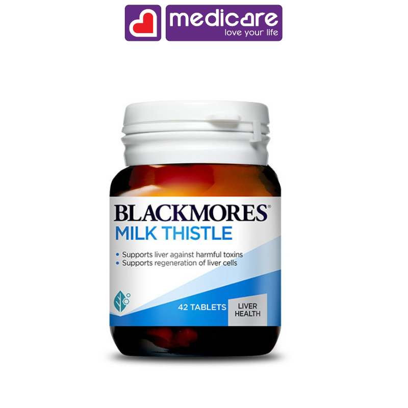 Viên uống Blackmores milk thistle hỗ trợ bảo vệ gan chai 42 viên
