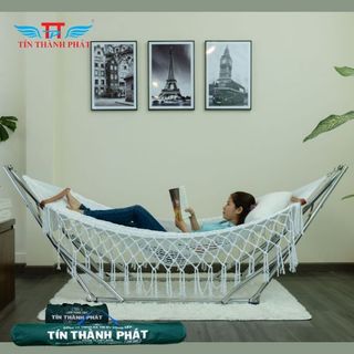 Bộ võng xếp inox crom đại vip Tín Thành Phát, chắc chắn, sang trọng, làm đẹp mọi không gian