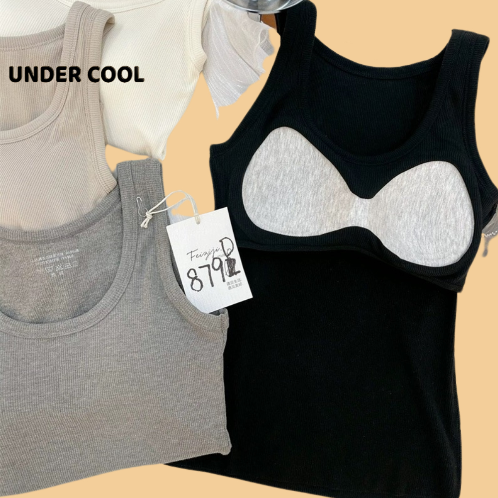 Áo 3 Lỗ Nữ Thun Tăm UNDERCOOL Form Nhỏ Slimfit Chất Mát 5 Màu Basic ABL24