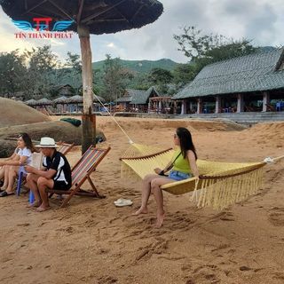 Lưới võng bãi biển Tín Thành Phát bền đẹp, sợi cotton êm ái, Thoáng Khí, dễ giặt