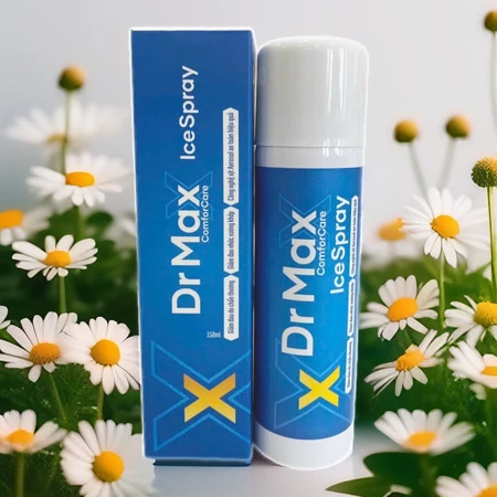 Xịt lạnh giảm đau nhanh Dr Max ComforCare IceSpray 150ml, an toàn, hiệu quả, xịt được ở mọi tư thế