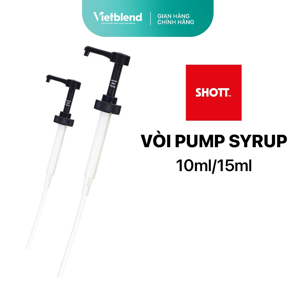 Vòi Pump Syrup SHOTT 10ml/15ml Vòi Bơm Syrup, Siro - Hàng Chính Hãng ...