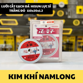 Lưỡi cắt đa năng HISUN 💪FREE SHIP💪 Lưỡi cắt gạch đá bê tông lực sĩ trắng đỏ 110x1.2x20mm H10060