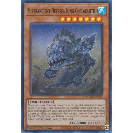 yugioh coelacanth deck Yugioh! 1x Superancient Deepsea King Coelacanth (MAZE