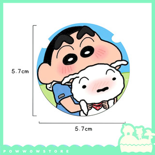 [Sẵn VN] Pin Ghim Huy Hiệu 57mm Chất Liệu Thiếc Không Rỉ Phủ Nhựa Hologram Phong Cách Nhân Vật Cute Shin Funny Moments