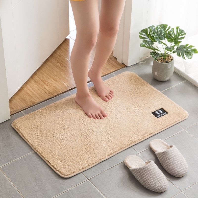 [ĐƠN 100K GIẢM 6%] Thảm lau chân vải lông siêu mềm logo bàn chân