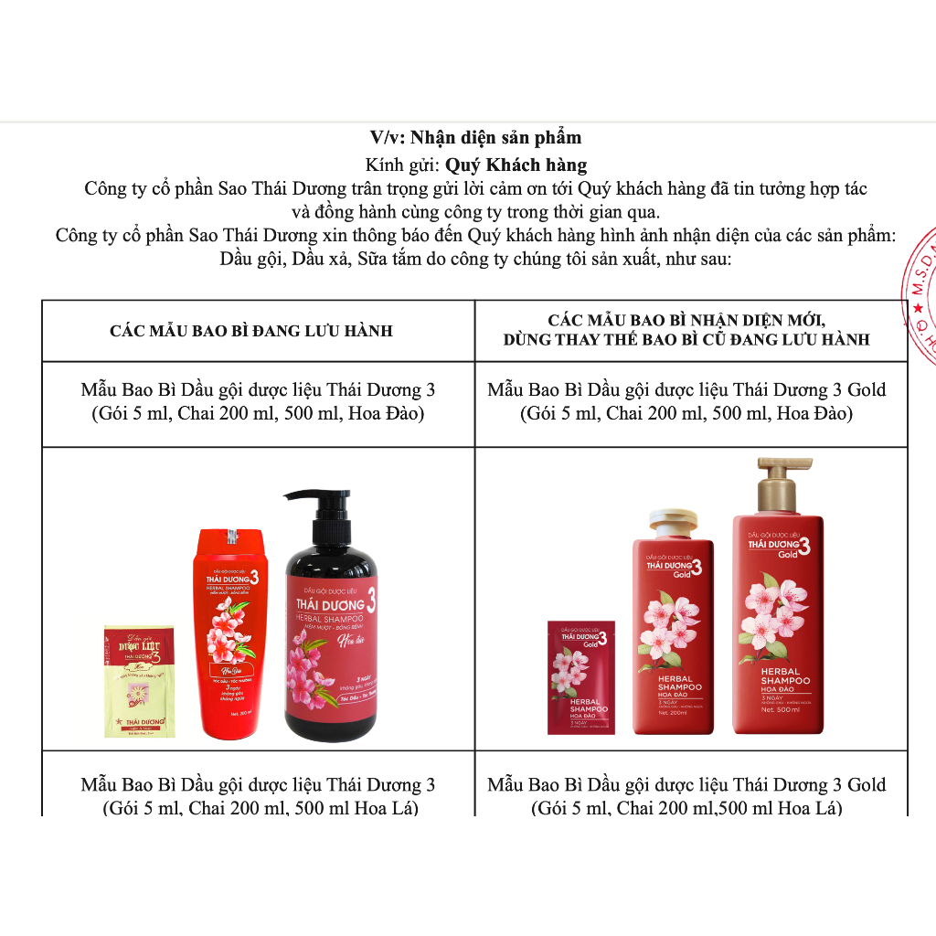 Ảnh Dầu gội Thái Dương 3 Gold Hoa Đào 500ml / Dầu xả 333ml tặng sữa tắm Thái Dương 7 Plus Gold 50g 4