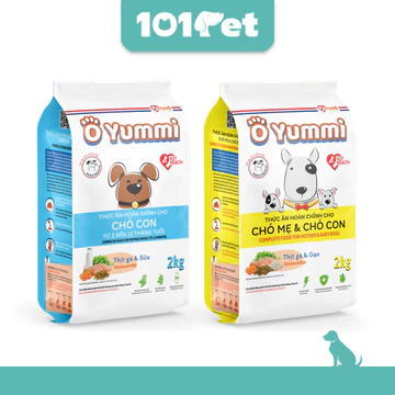 Hạt Cho Chó, Thức Ăn Cho Chó Hoàn Chỉnh OYummi Tăng Cường Miễn Dịch Cho Chó Mẹ Và Chó Con - 101Pet