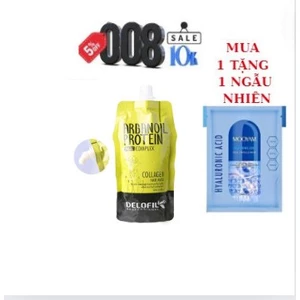 Kem Ủ, Hấp Tóc Arganoil Protein Tái Sinh Tóc Hư Tổn Delofilk Collagen Hair Mask | Made In Italy | 500Ml