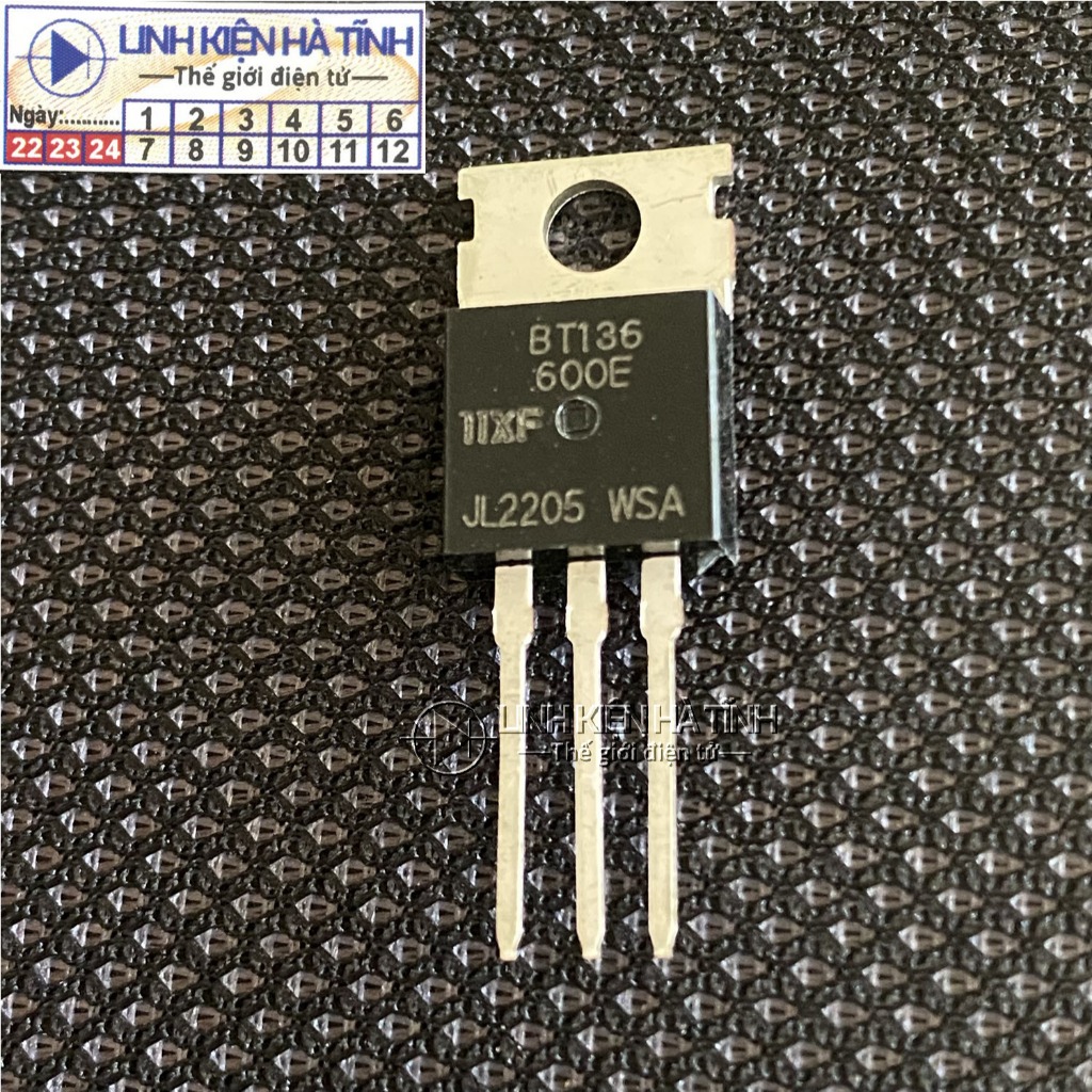 CiberShop Lot de 10 pièces TRIAC BT136 600 V 4 A TO220