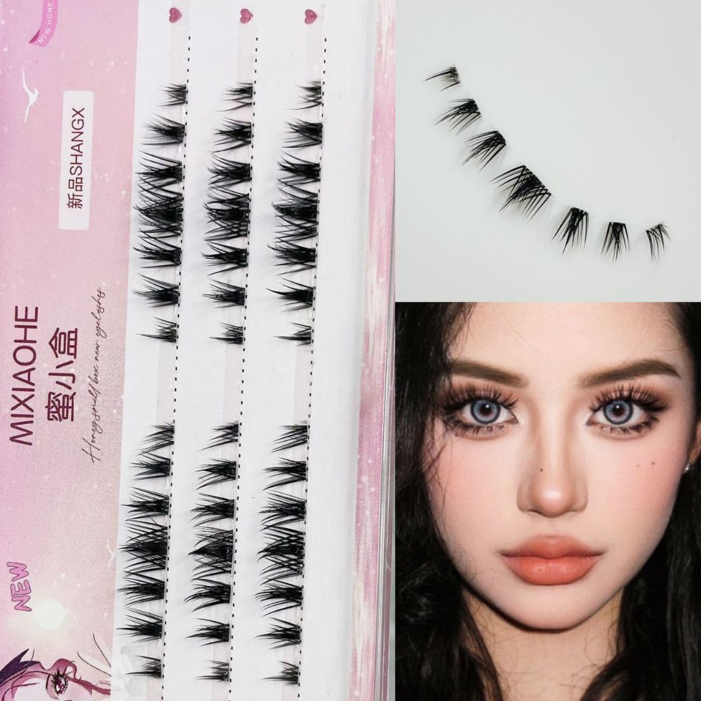 Bộ Mi Giả Tách Sợi Nhiều Chùm Nhiều Phong Cách Mixiaohe 3-5-7-8-10-12 Hàng