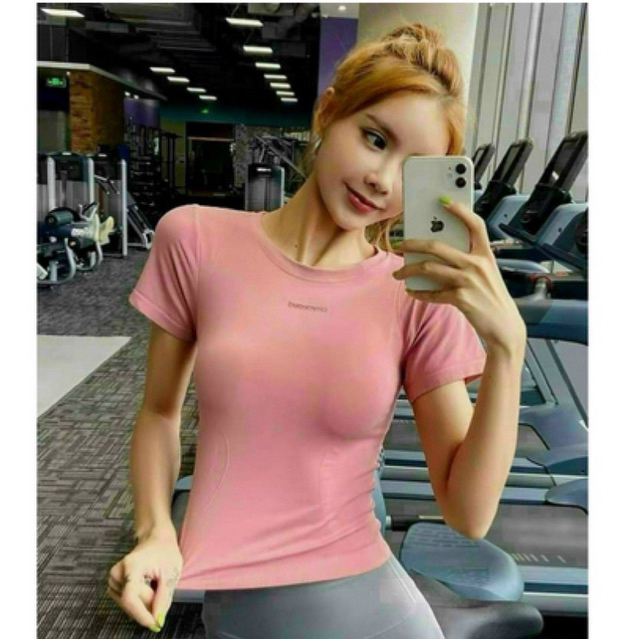 Áo cộc tay thời trang nữ tập gym, yoga, aerobic, zumba, thể thao | BigBuy360 - bigbuy360.vn