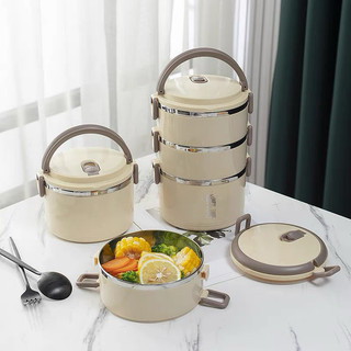 Hộp đựng cơm giữa nhiệt cao cấp LUCKY 4 tầng ruột inox 304 an toàn sức khoẻ