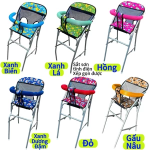 GHẾ GA XẾP AN TOÀN ĐI XE MÁY VINFAST CHO BÉ , SẮT SƠN TĨNH ĐIỆN XÁM