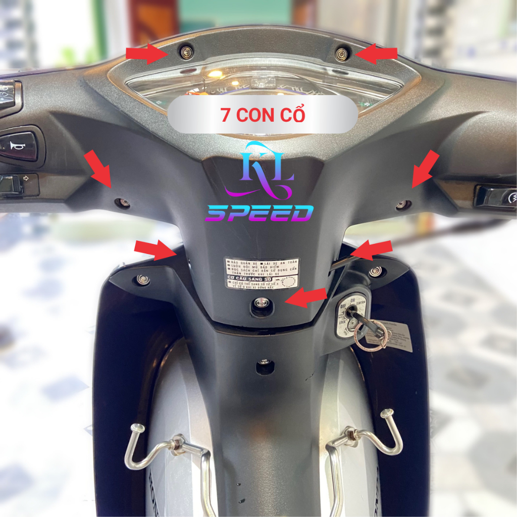 Ốc salaya inox Wave 110 100 [2010-2025], full dàn áo, gắn baga | dàn áo | che sên | ốp pô | treo pô