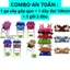Combo An Toàn : 1 ghế ga xếp sắt sơn xếp gọn + 1 dây đai 100cm + 1 gối 2 đầu đi xe máy cho bé