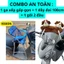 Combo An Toàn : 1 ghế ga xếp sắt sơn xếp gọn + 1 dây đai 100cm + 1 gối 2 đầu đi xe máy cho bé