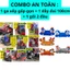 Combo An Toàn : 1 ghế ga xếp sắt sơn xếp gọn + 1 dây đai 100cm + 1 gối 2 đầu đi xe máy cho bé