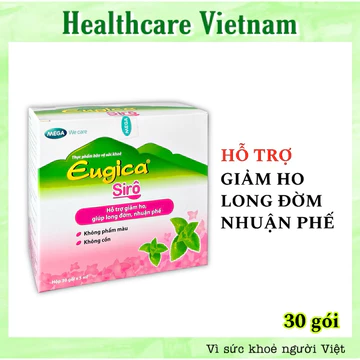 Siro Thảo Dược Hỗ Trợ Giảm Ho, Long Đờm, Nhuận Phế EUGICA SYRUP Hộp 30 Gói x 5ml