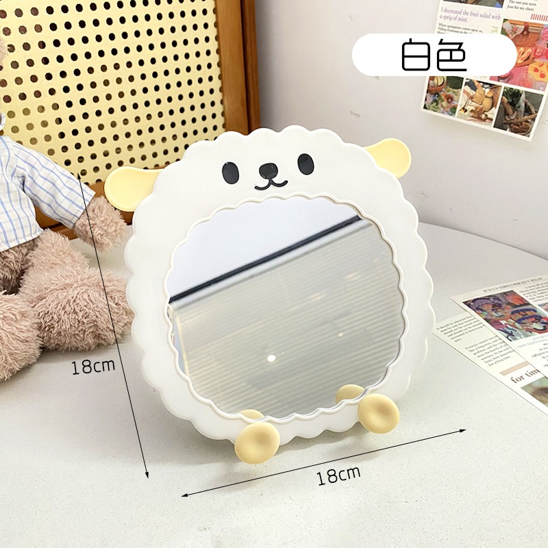 Gương Trang Điểm Để Bàn Hoạ Tiết Con Cừu Dễ Thương