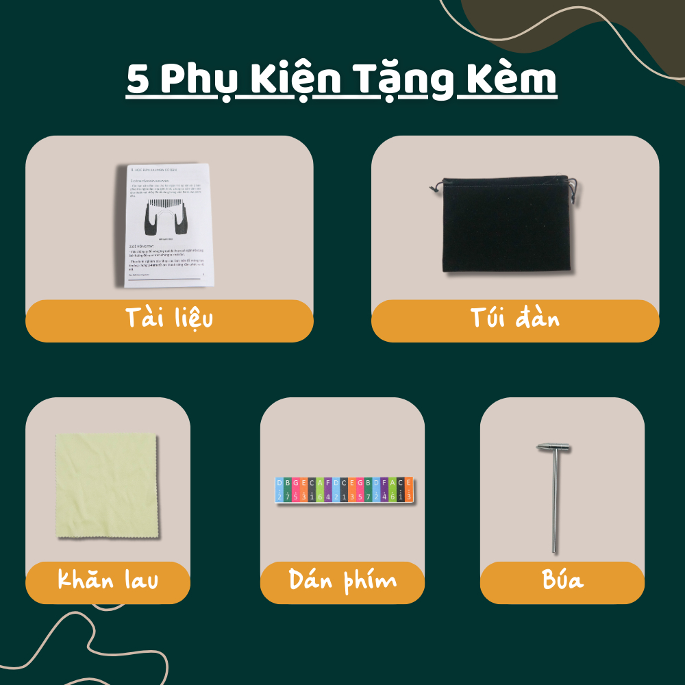 Đàn Kalimba Zumi - Zm1 17 Phím Âm Vang Tặng Sách Hướng Dẫn, Không Tịt Nốt Tặng 100 Bản Tabs PDF ZUMI SHOP