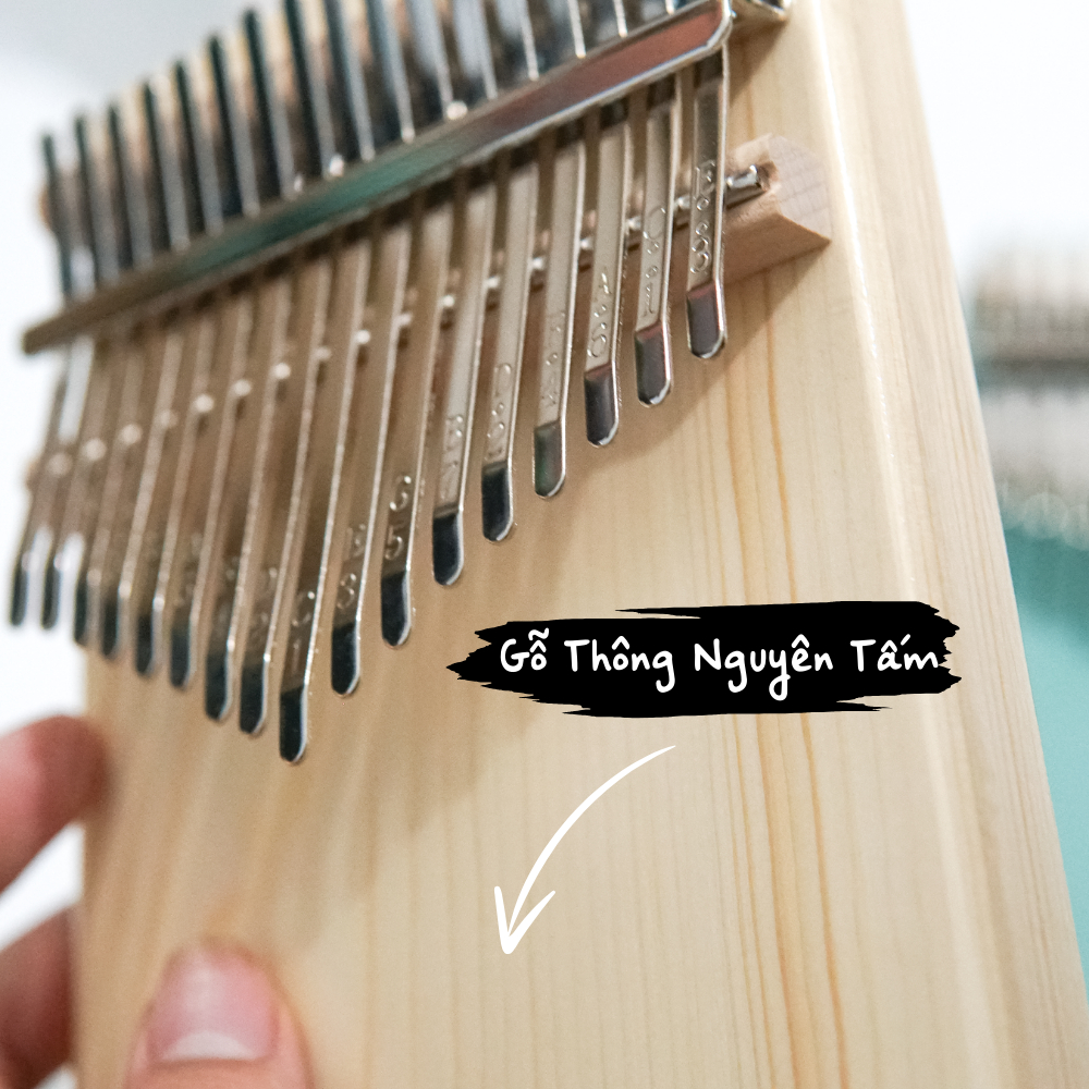 Đàn Kalimba Zumi - Zm1 17 Phím Âm Vang Tặng Sách Hướng Dẫn, Không Tịt Nốt Tặng 100 Bản Tabs PDF ZUMI SHOP